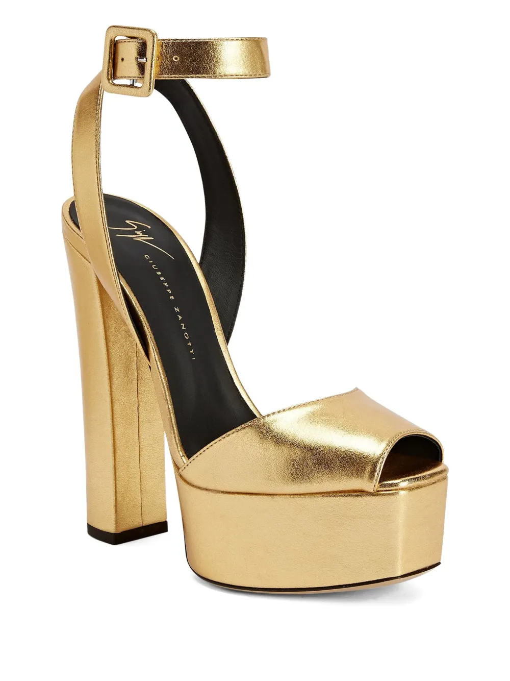 Giuseppe Zanotti 140mm Betty Platform Heeled Sandals In Gold