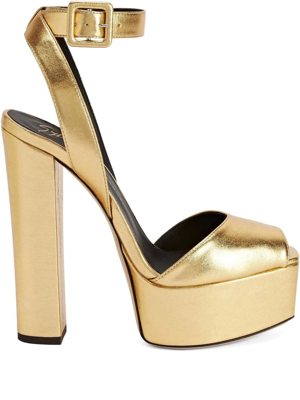 Giuseppe Zanotti 140mm Betty Platform Heeled Sandals In Gold