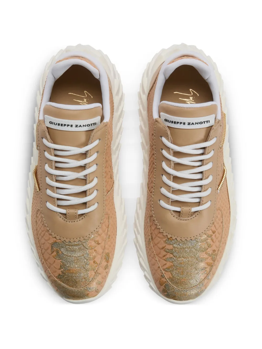 Giuseppe Zanotti Urchin snakeskin-effect sneakers Neutrals