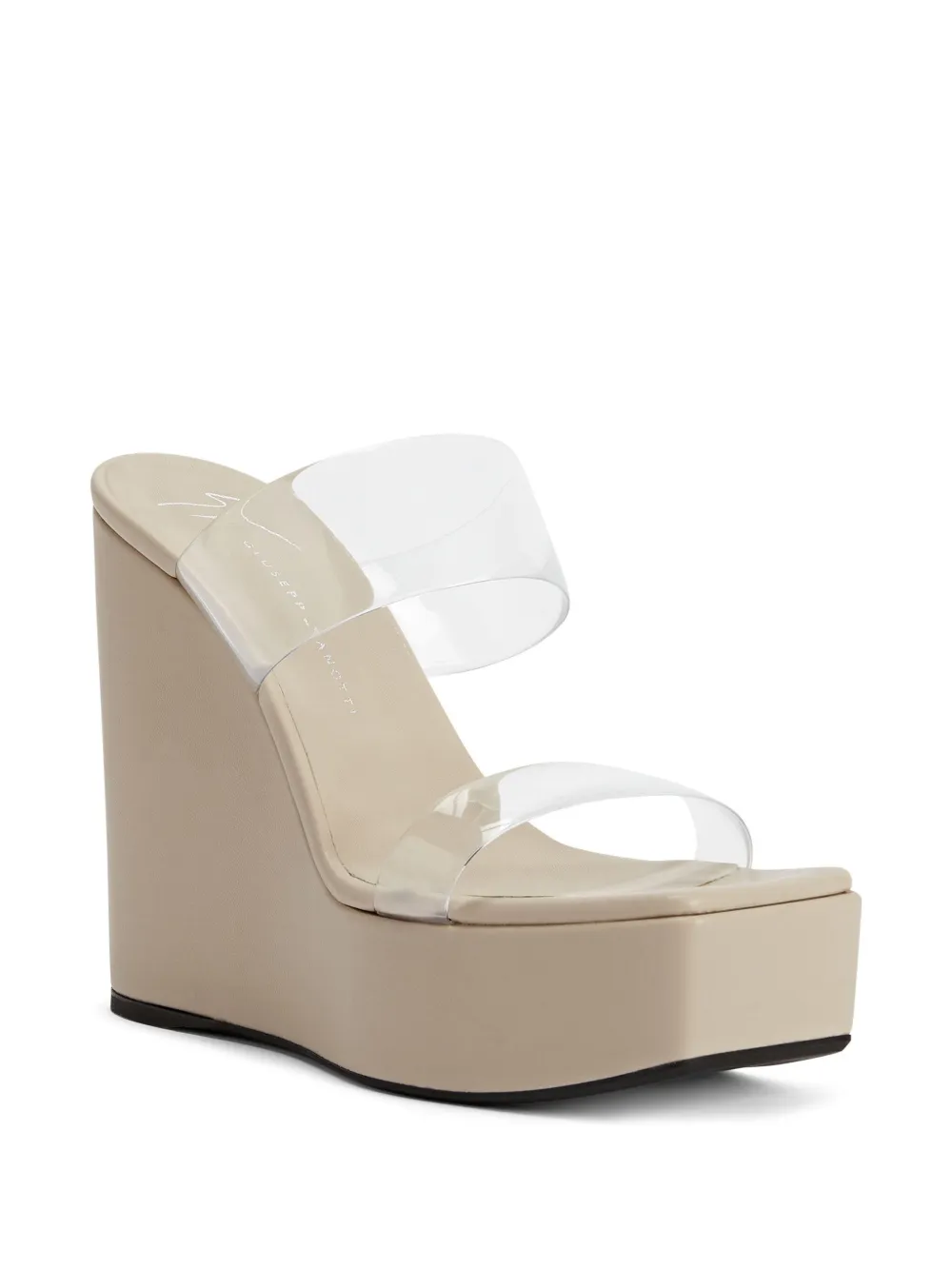 Giuseppe Zanotti 10 mm Meisa Plexi sandalen - Beige