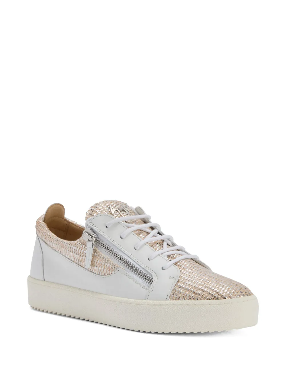 Giuseppe Zanotti woven-panel side-zip sneakers | Low-Tops | Image 2