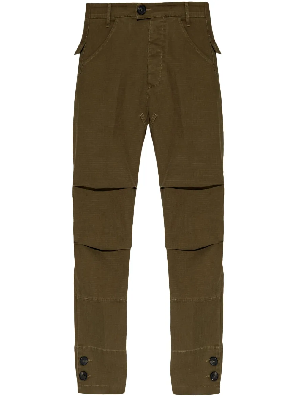 DSQUARED2 folded-panel trousers - Green