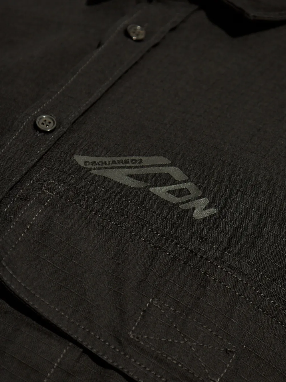 DSQUARED2 Icon overhemd met logo Zwart
