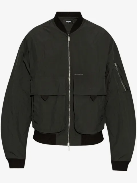 DSQUARED2 logo bomber jacket