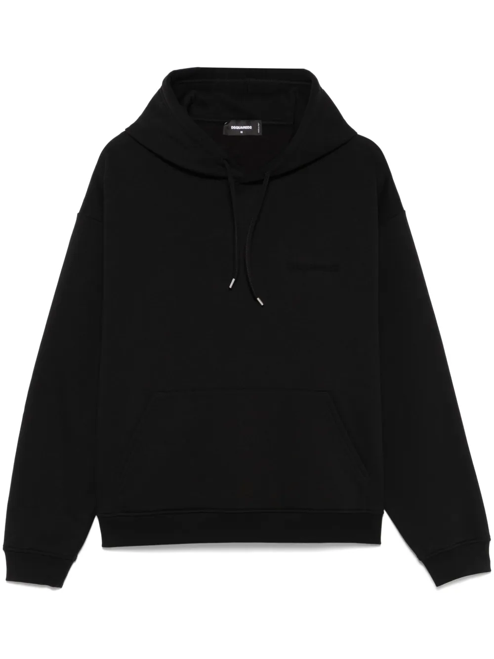 Dsquared2 Black Sweatshirt With Classic Hood And Bold Graphic Print In Black