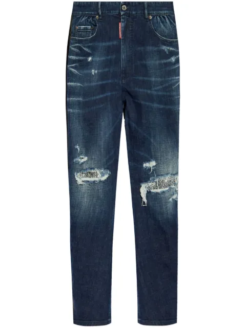DSQUARED2 jeans rectos con efecto envejecido