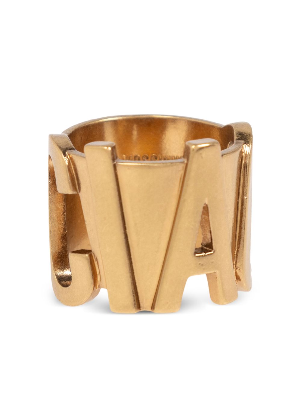 Moschino logo ring - Gold