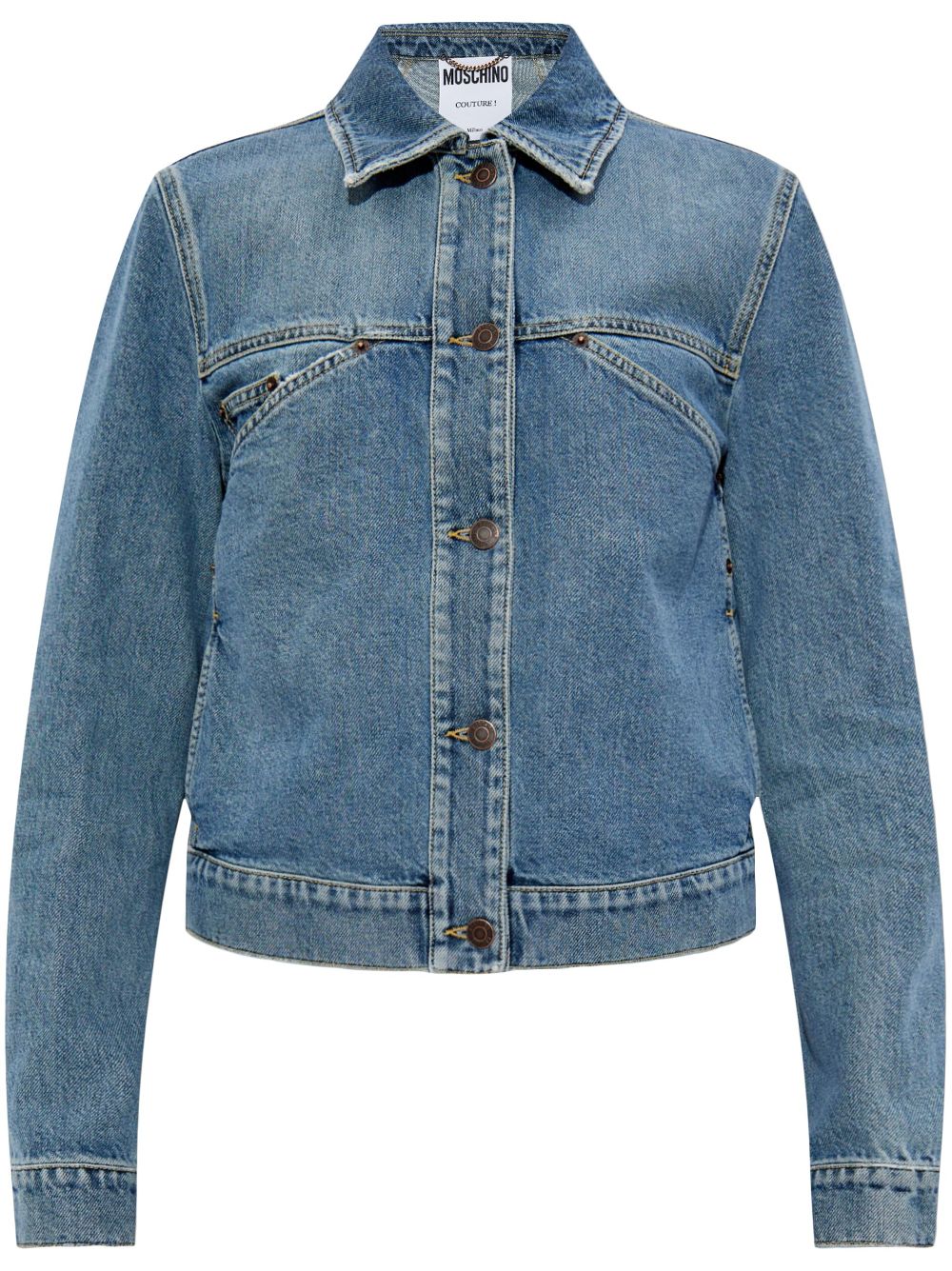 buttoned denim jacket