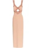 Blumarine lace-trim dress - Pink