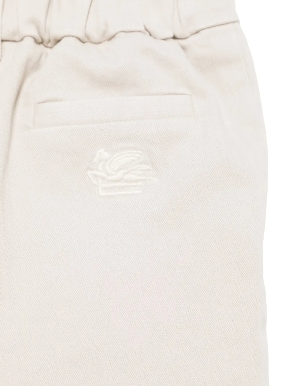 ETRO KIDS Shorts met visgraat patroon Beige