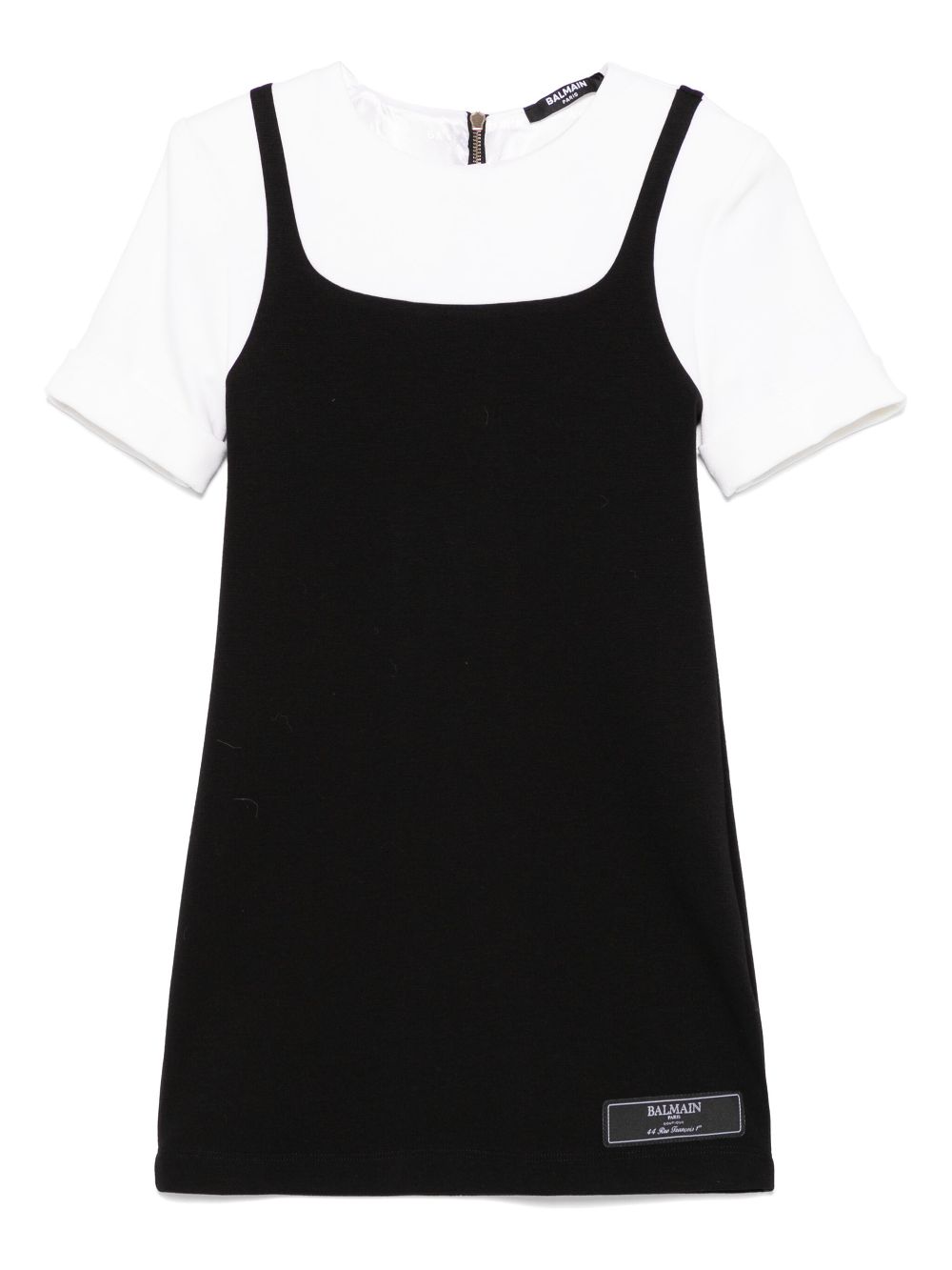 Balmain Kids layered-effect dress - Black