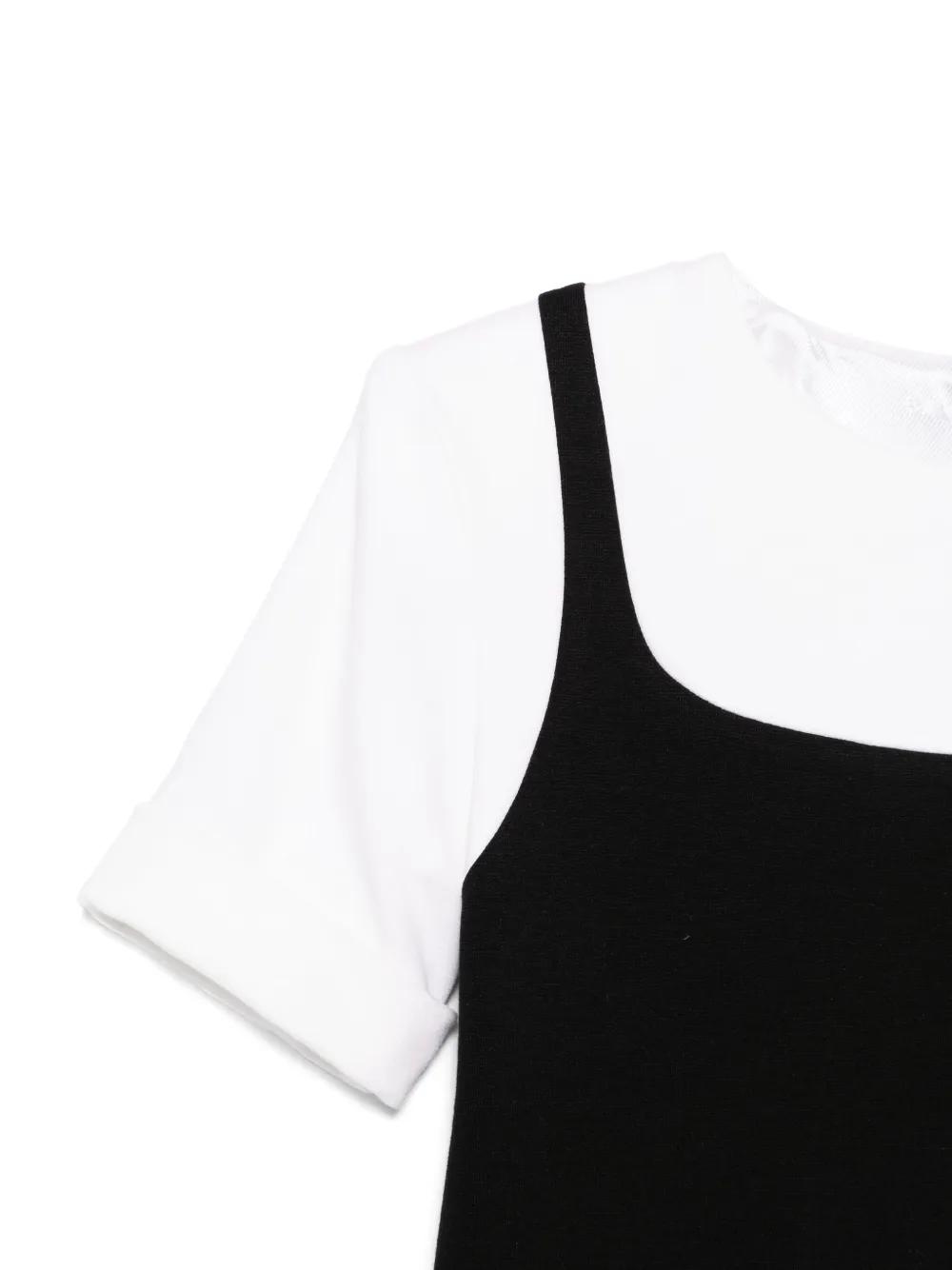 Balmain Kids Jurk met gelaagd-effect Zwart