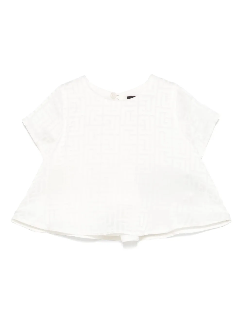 BALMAIN PATTERNED-JACQUARD T-SHIRT