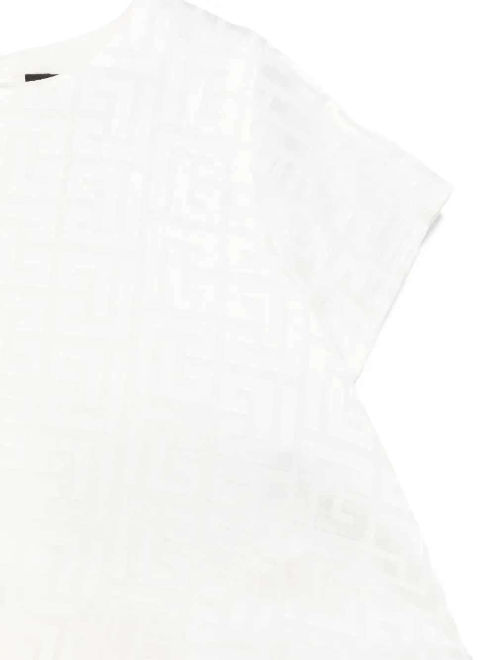 BALMAIN PATTERNED-JACQUARD T-SHIRT