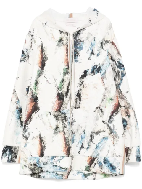 Saiid Kobeisy printed neoprene hoodie