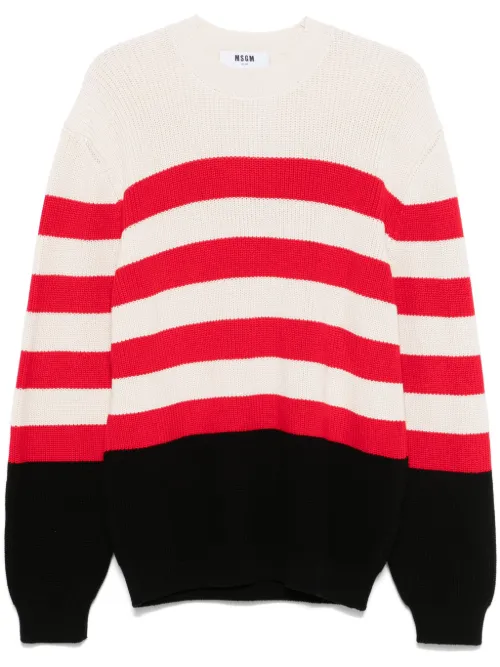 MSGM pull rayé - Tons neutres - MSGM - Modalova