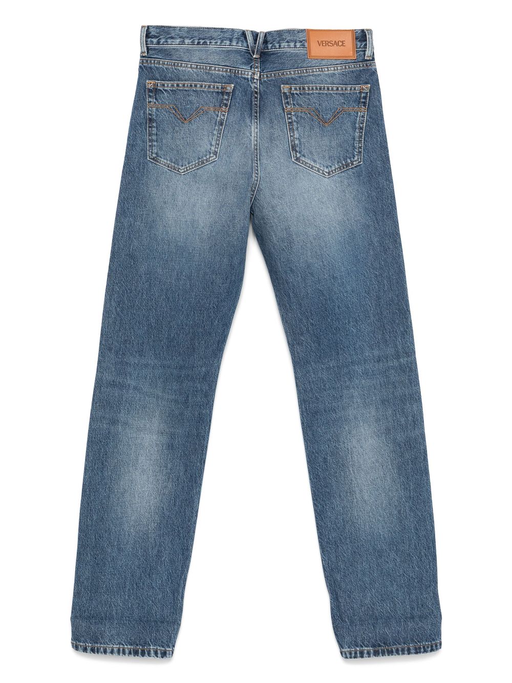 Versace Barocco-detail jeans - Blue