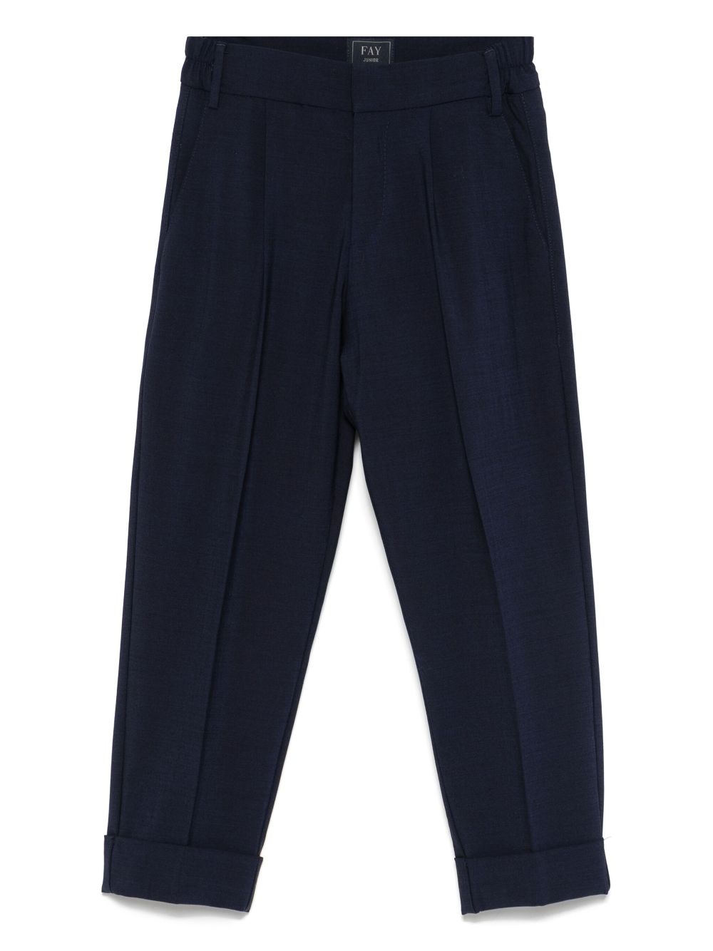 Fay Kids pleat-detailing trousers - Blue