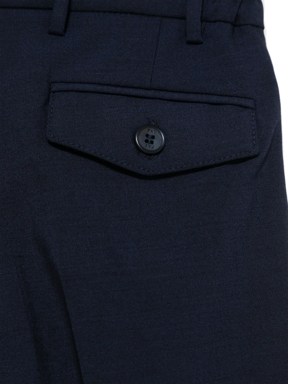 Fay Kids Broek met geplooid detail Blauw