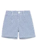 Fay Kids gingham-check shorts - Blue