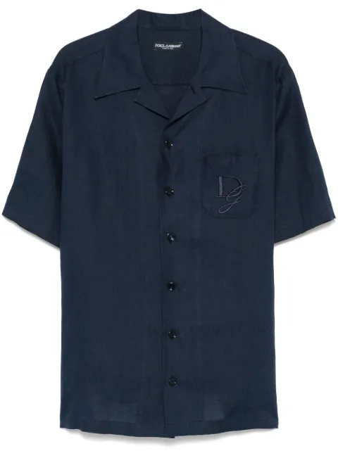 Dolce & Gabbana camisa con logo bordado