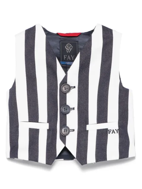 Fay Kids striped waistcoat