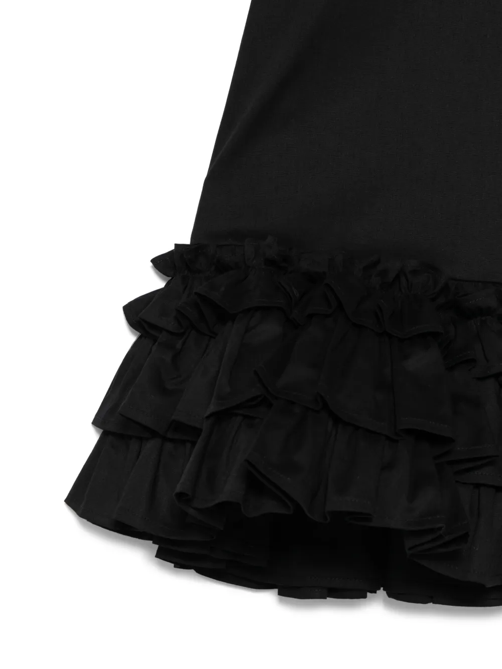 Douuod Kids Jurk met ruches detail Zwart