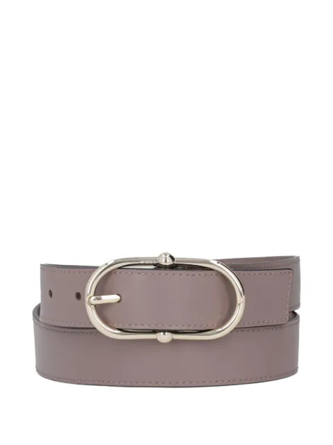 Furla oval-buckle leather belt
