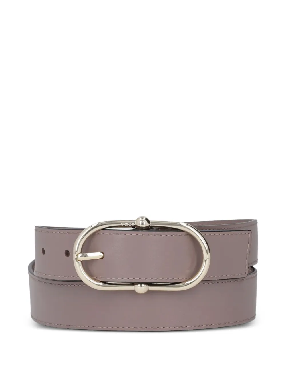 Furla Cintura in pelle con fibbia ovale - Grigio