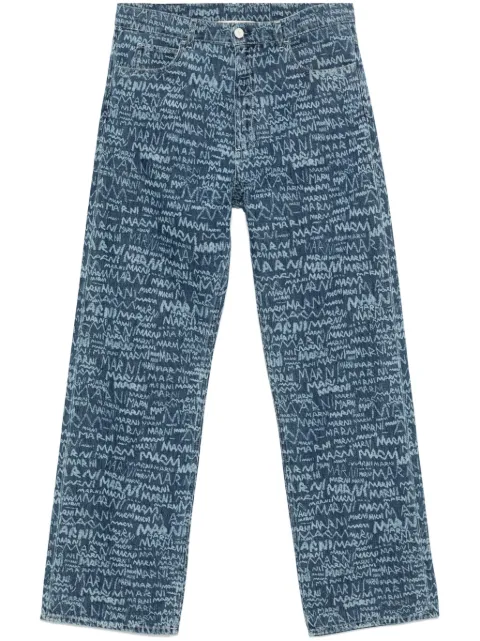 Marni jean à effet usé