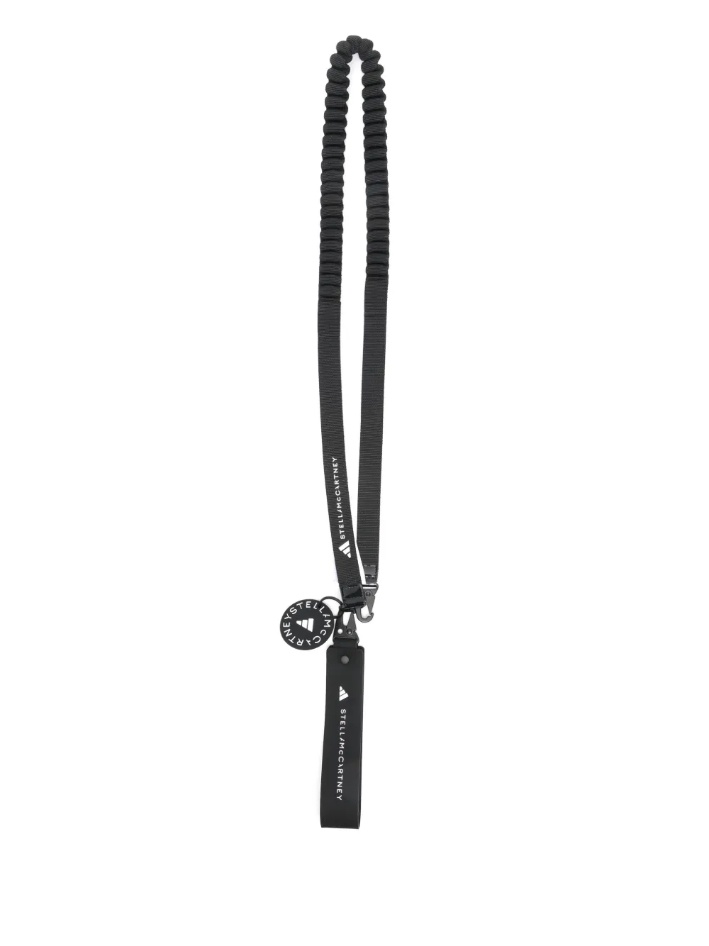 adidas by Stella McCartney raised-logo lanyard – Black