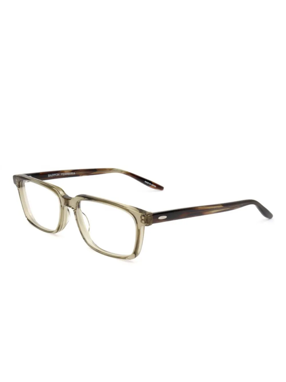 Barton Perreira rectangle-frame glasses - Groen