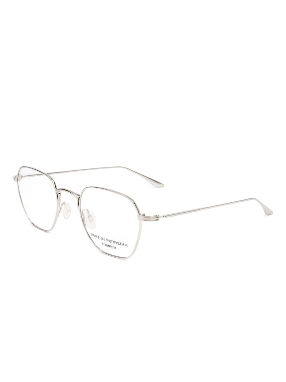 Safilo Team hexagon-frame glasses - 1YC-SILVER