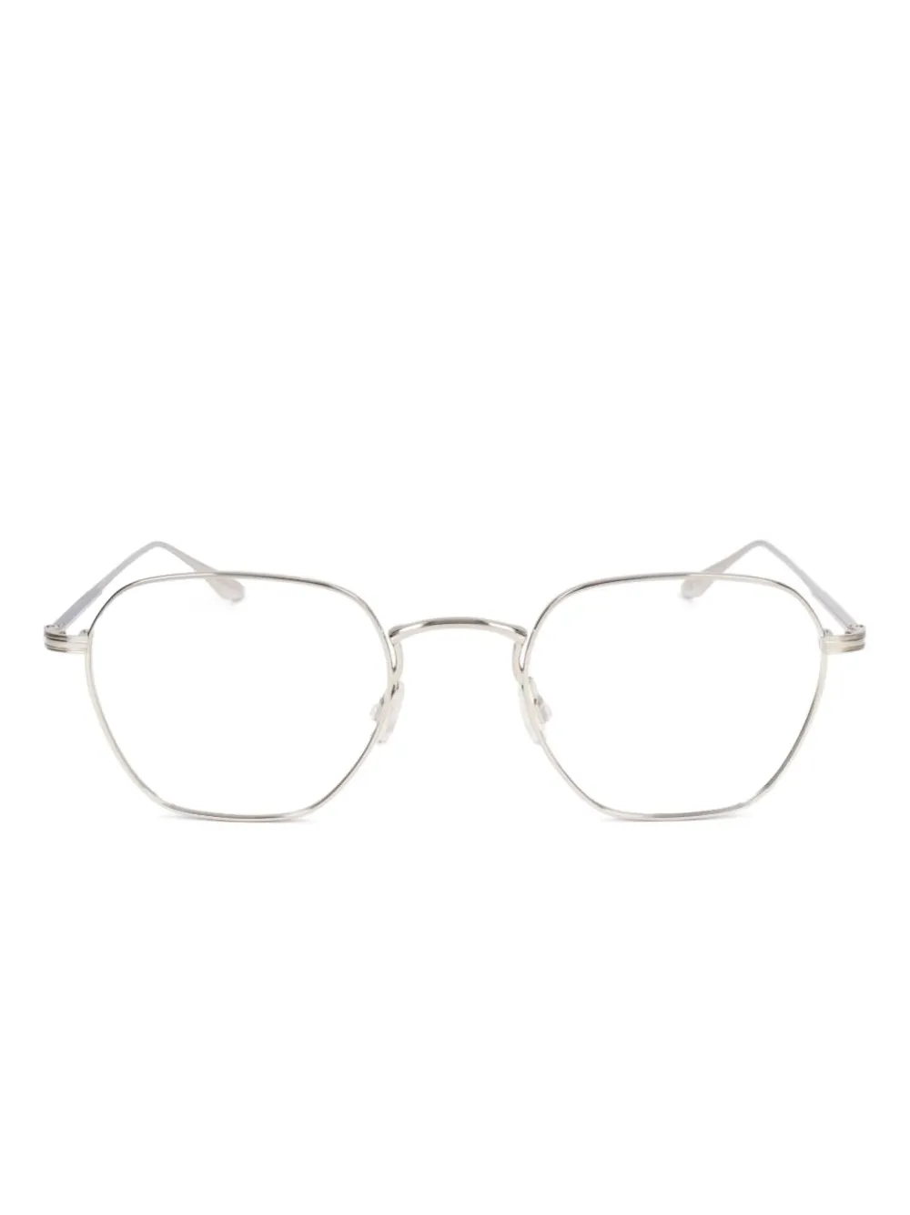 Safilo Team hexagon-frame glasses - 1YC-SILVER