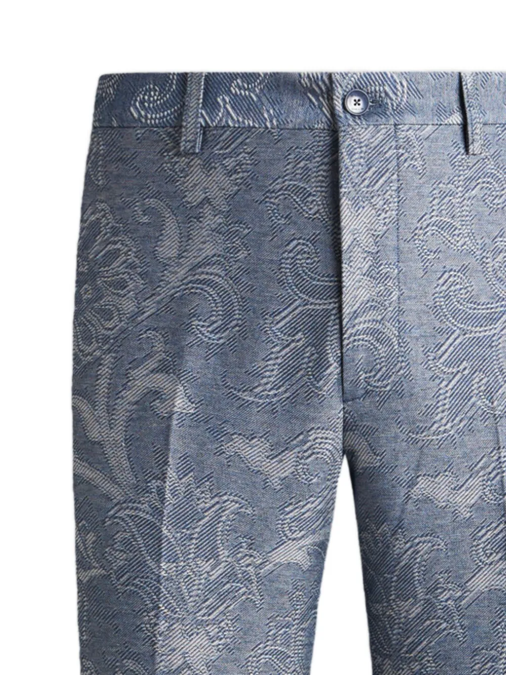 ETRO Broek met jacquard - Blauw