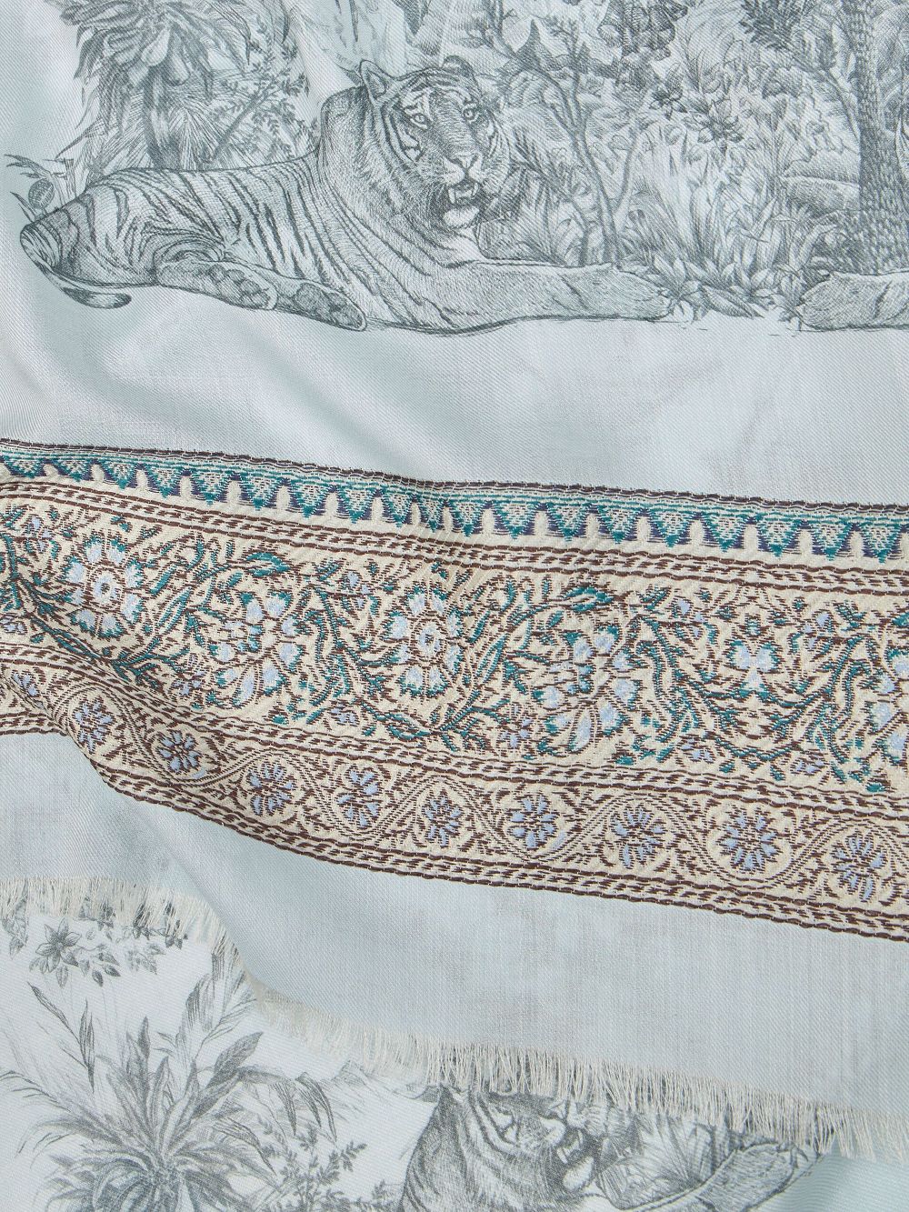 ETRO paisley-print scarf - Blue