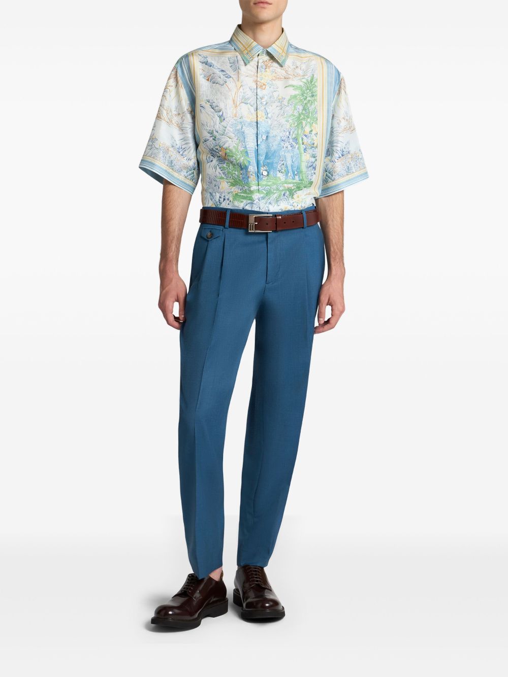 ETRO graphic-print shirt - Blauw