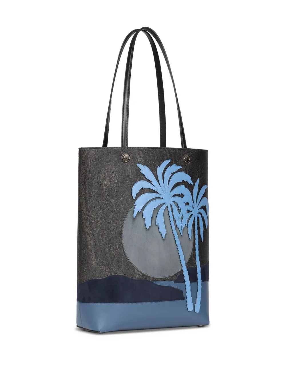 ETRO Shopper met paisley-print Zwart