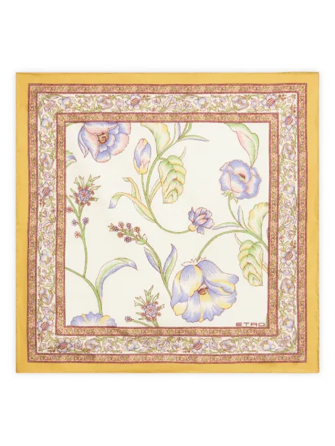 ETRO printed silk pocket square