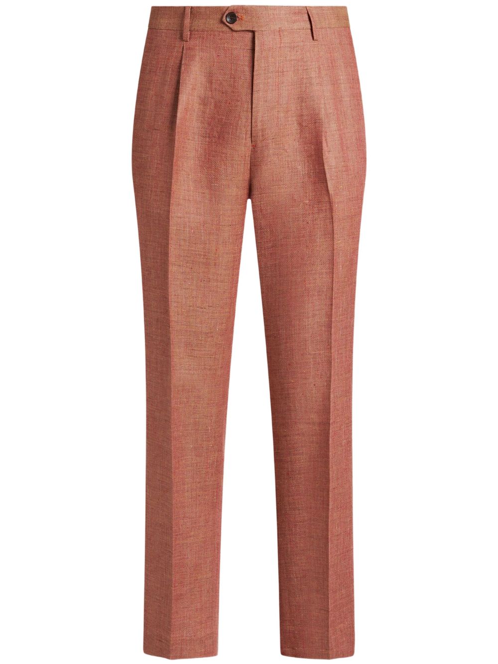 pressed-crease trousers