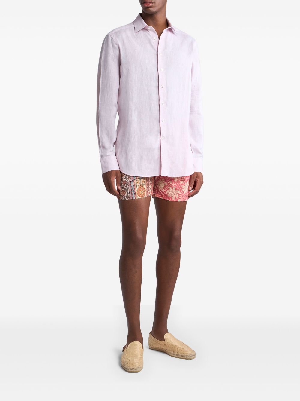 ETRO abstract-pattern swim shorts - Neutrals