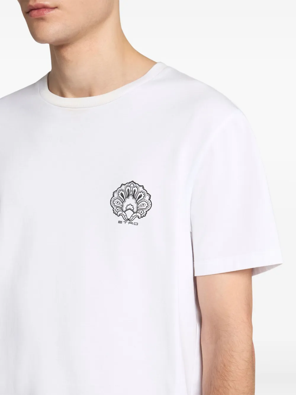 ETRO T-shirt met logoprint Wit