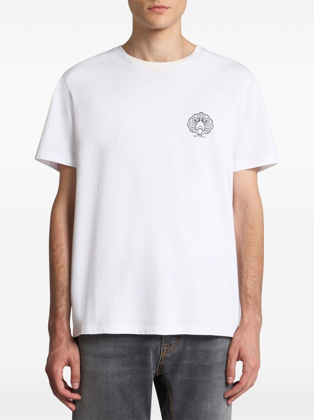 ETRO T-shirt met logoprint - Wit