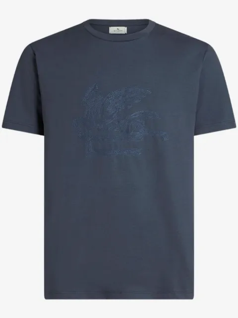 ETRO maxi-Pegaso embroidered T-shirt