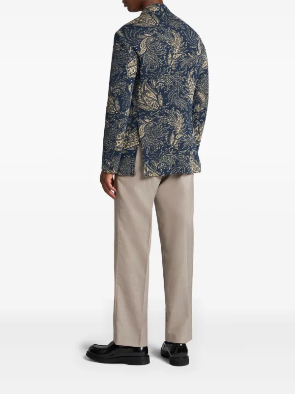 ★鑑定済★エトロ★ニット★ジャケット★Lサイズ★ ETRO ニットジャケット | ブルー | FARFETCH JP
