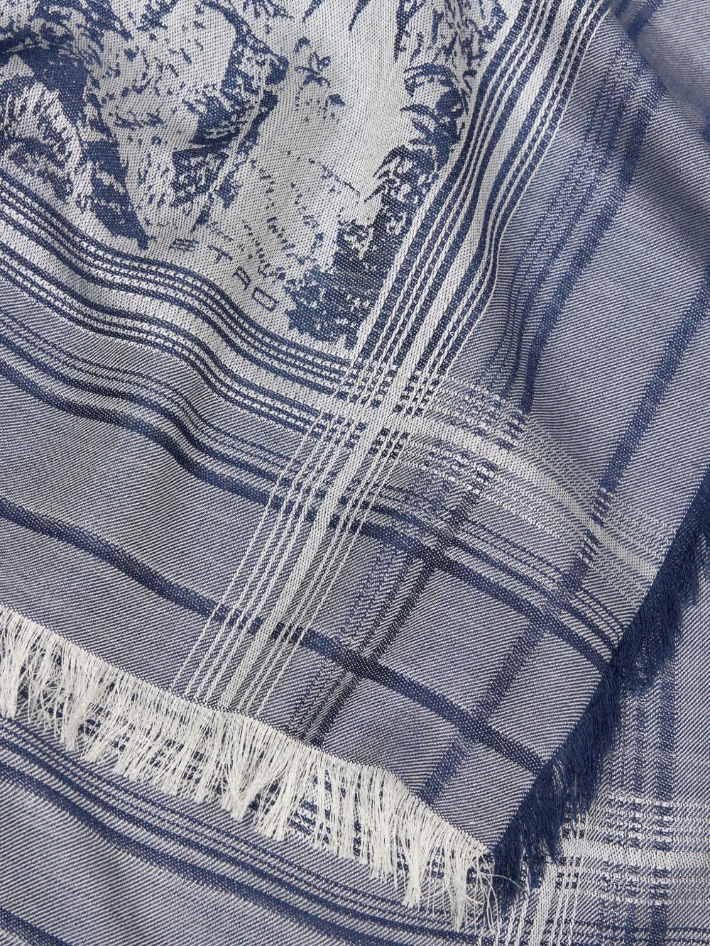 ETRO abstract-print scarf - Blue