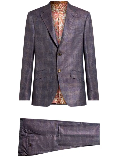 ETRO iridescent-effect suit