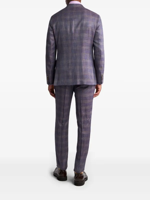 ETRO ウール スーツ | パープル | FARFETCH JP