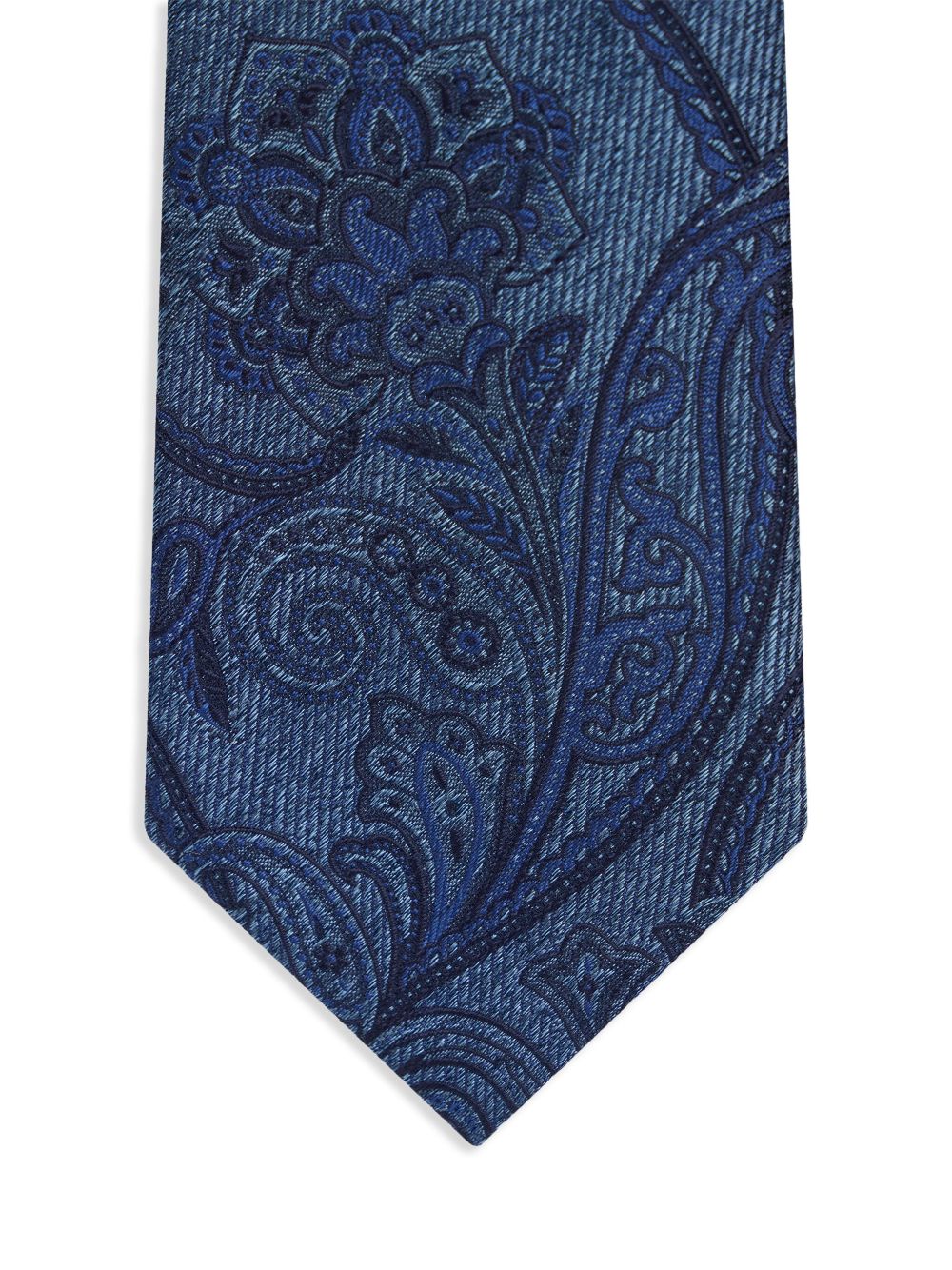 ETRO paisley detailing tie - Blauw