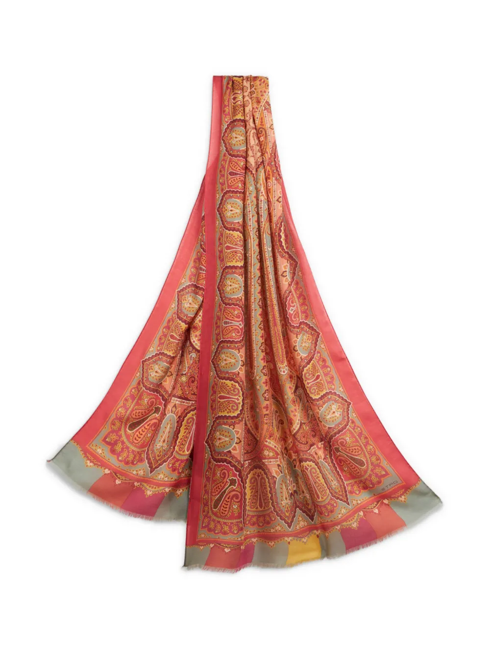 ETRO Sjaal met paisley-print Rood